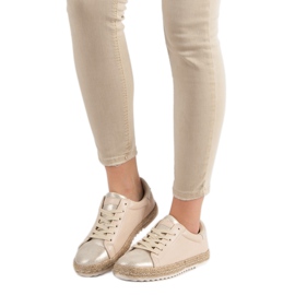 Espadrile legate maro galben 1 Espadrile legate maro galben 1