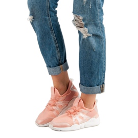 Pantofi sport la modă roz 1