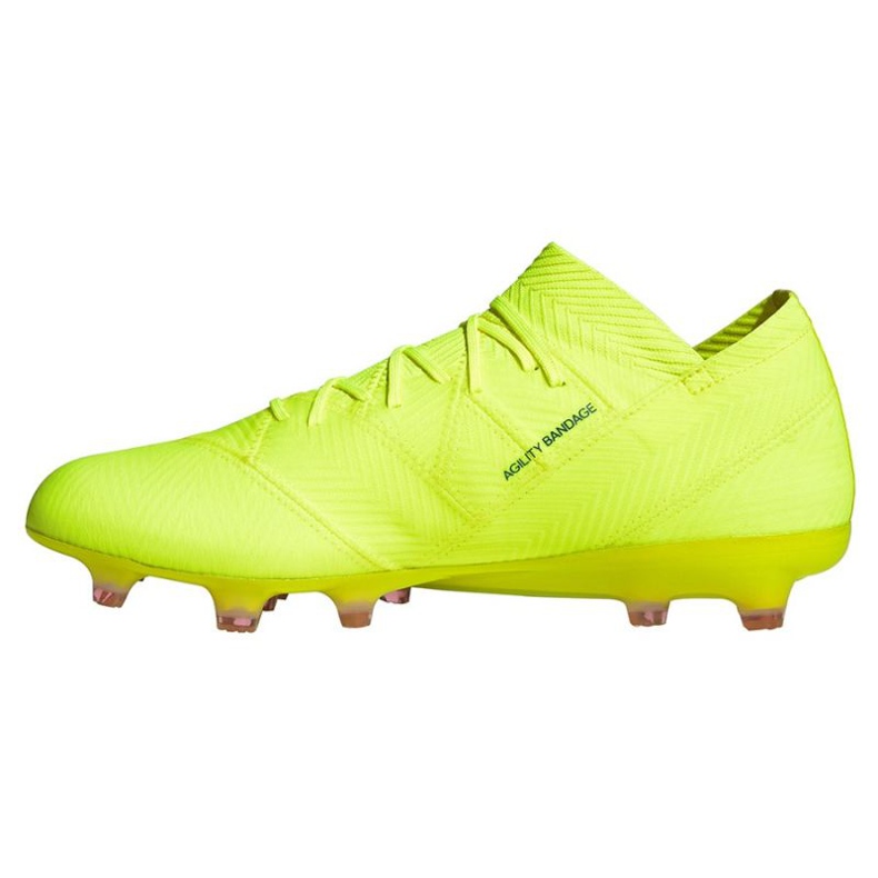 Ghete de fotbal Adidas Nemeziz 18.1 FG M BB9426 galben 1