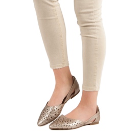 Balerini elegante VINCEZA galben 2 Balerini elegante VINCEZA galben 2