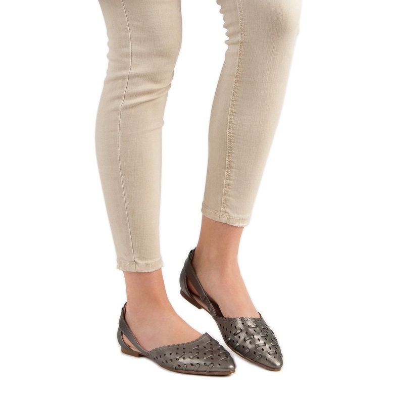 Balerini elegante VINCEZA gri 2 Balerini elegante VINCEZA gri 2