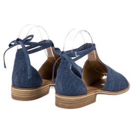 Sandale din denim VINCEZA albastru 1