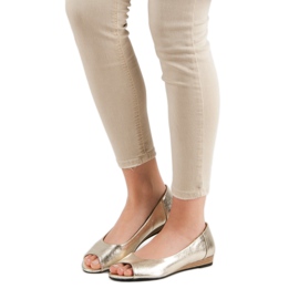 Ballerine VINCEZA Open Toe galben 2
