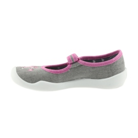 Pantofi Befado pantofi pentru copii 114X325 Branț Soft-B gri roz 2