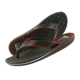 Flip-flops bărbați Rider 11315 pentru bărbați negru roșu 4