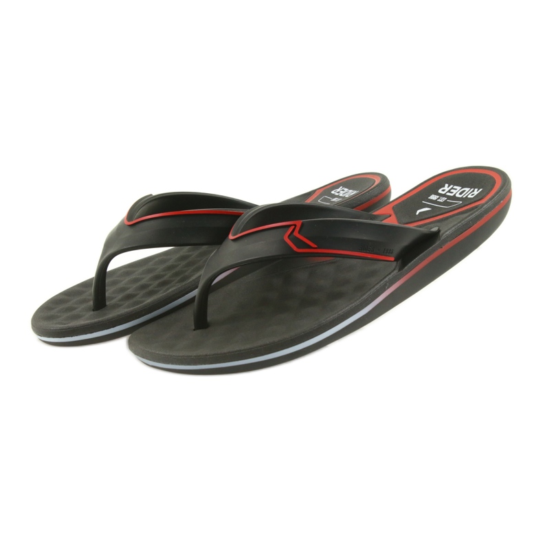 Flip-flops bărbați Rider 11315 pentru bărbați negru roșu 3