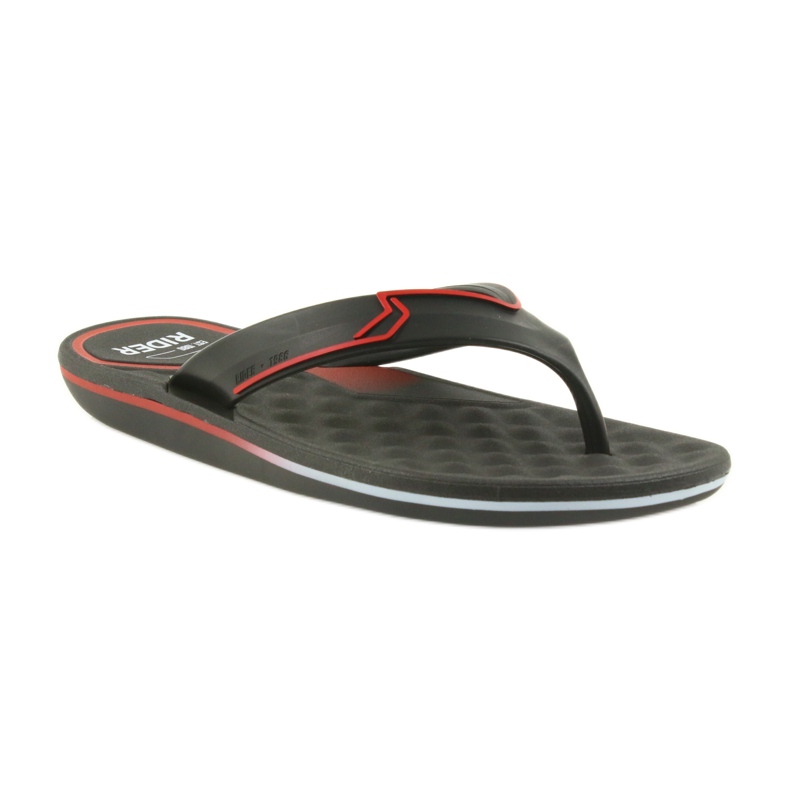 Flip-flops bărbați Rider 11315 pentru bărbați negru roșu 1