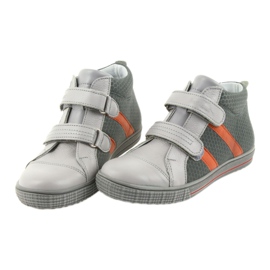 Ren But Rhine Shoes Boys cu Velcro 4275 Popiel/Orange gri 4 Ren But Rhine Shoes Boys cu Velcro 4275 Popiel/Orange gri 4