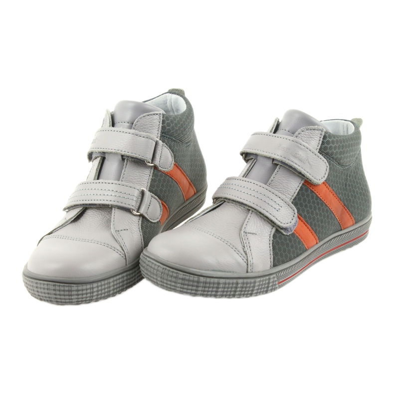 Ren But Rhine Shoes Boys cu Velcro 4275 Popiel/Orange gri 4 Ren But Rhine Shoes Boys cu Velcro 4275 Popiel/Orange gri 4