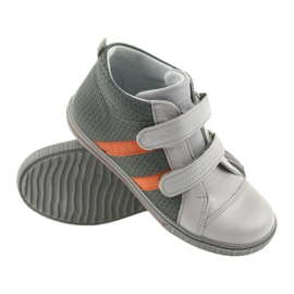 Ren But Rhine Shoes Boys cu Velcro 4275 Popiel/Orange gri 3 Ren But Rhine Shoes Boys cu Velcro 4275 Popiel/Orange gri 3