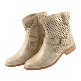 M.Daszyński Ghete dama casual SA142 auriu maro galben 2 M.Daszyński Ghete dama casual SA142 auriu maro galben 2