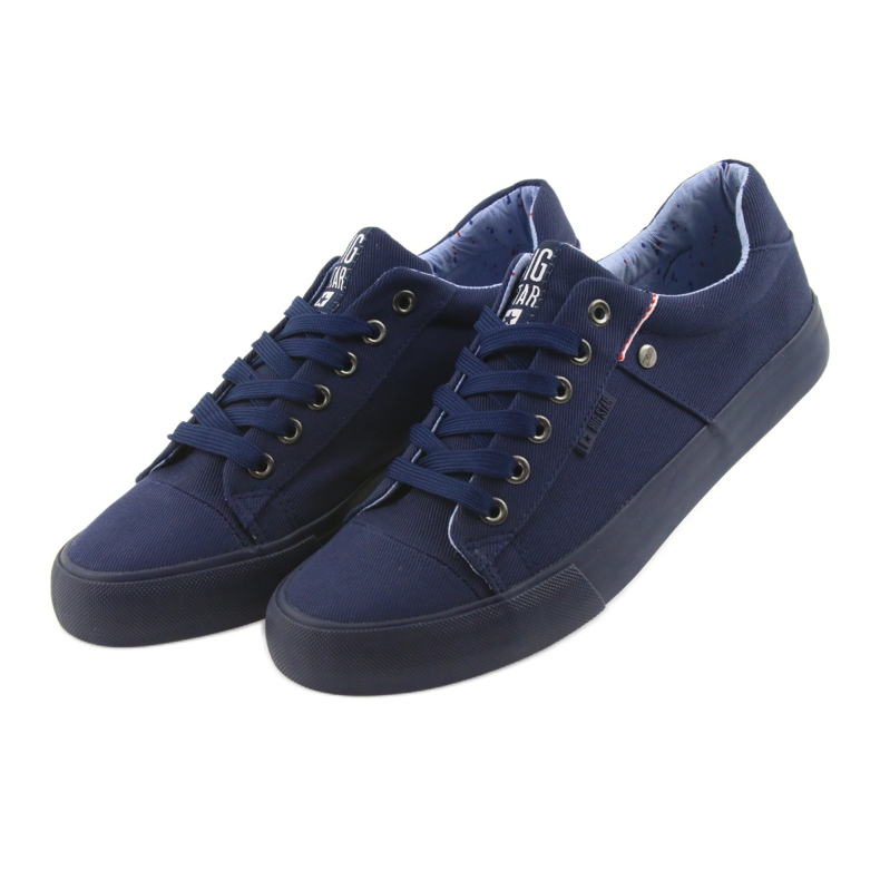 Adidași pentru bărbați Big Star, legați bleumarin 174094 albastru marin 4