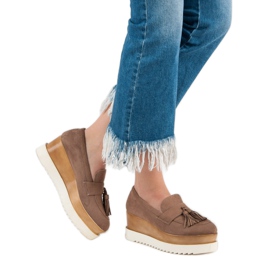 Corina Mocasini cu pană maro 1