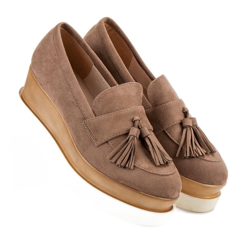 Corina Mocasini cu pană maro 2