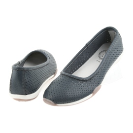 Balerine ajurate albastru marin Filippo 089 4
