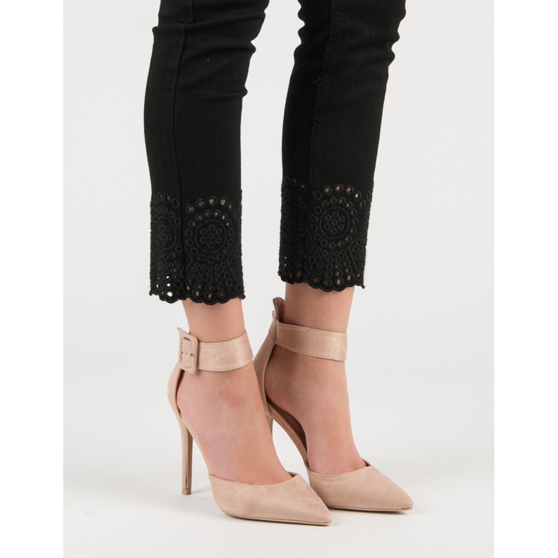 Tocuri din piele intoarsa bej 1