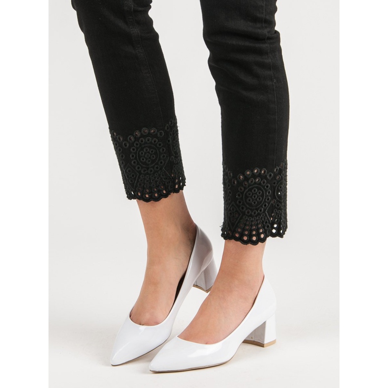 Diamantique Pompele albe elegante 1