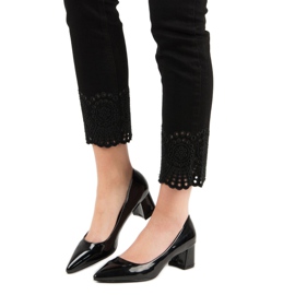 Diamantique Pompele negre elegante negru 1 Diamantique Pompele negre elegante negru 1