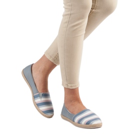 Sweet Shoes Sliponi cu dungi gri multicolor 2