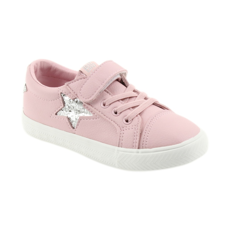 Adidași Big Star Velcro stea 374104 roz gri 1