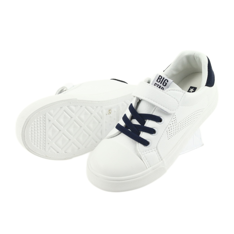 Adidași Big Star Velcro 374107 alb albastru marin 5
