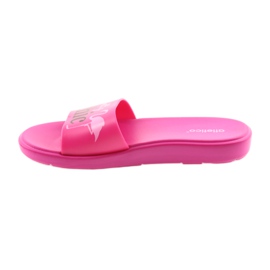 Papuci de damă Flamingos Atletico negru roz 2