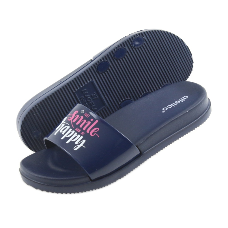 Papuci de sport albastru maro de la Atletico Happy roz albastru marin 5