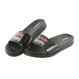 Papuci negri de femei Happy Atletico negru 5