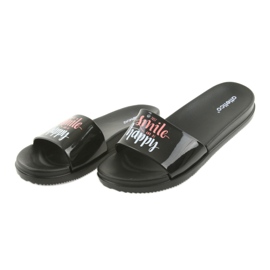 Papuci negri de femei Happy Atletico negru 4