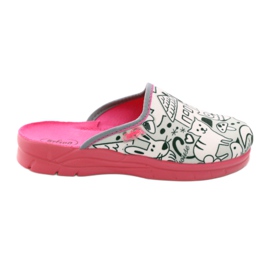 Model de colorat pantofi copii Befado 708X003 roz alb 1