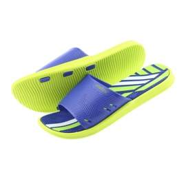 Papuci bărbați pentru piscina de var Atletico albastru verde 4