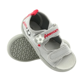 American Club Pantofi pentru copii papuci sandale băieți American 35/19 ball negru roșu gri 3