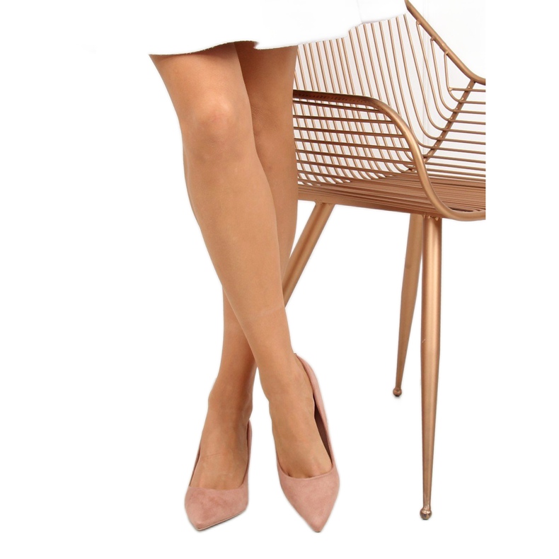 Tocuri înalte din piele de căprioară roz 100-828ES-1 Roz 1 Tocuri înalte din piele de căprioară roz 100-828ES-1 Roz 1