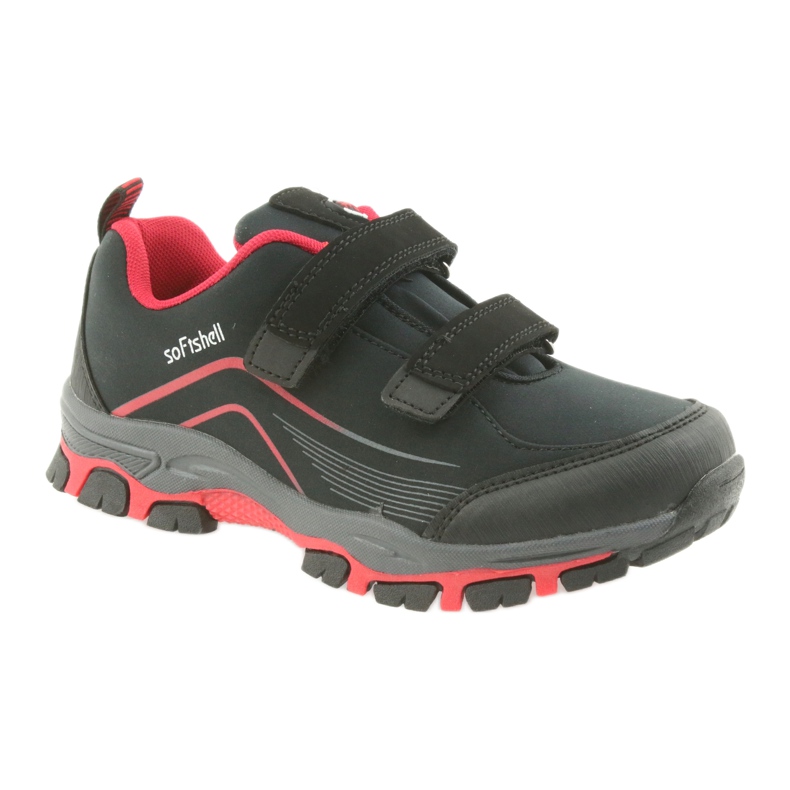 Pantofi sport copii pentru copii ADI American Club WT09 / 19 negru roșu 1 Pantofi sport copii pentru copii ADI American Club WT09 / 19 negru roșu 1