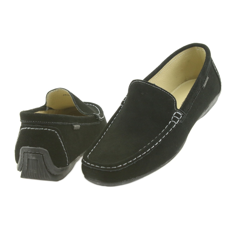 Mocasini pantofi din piele pentru bărbați American Club 01/2019 negru 5 Mocasini pantofi din piele pentru bărbați American Club 01/2019 negru 5