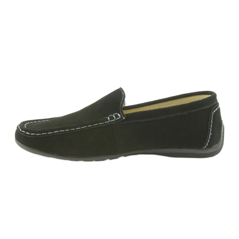 Mocasini pantofi din piele pentru bărbați American Club 01/2019 negru 2 Mocasini pantofi din piele pentru bărbați American Club 01/2019 negru 2