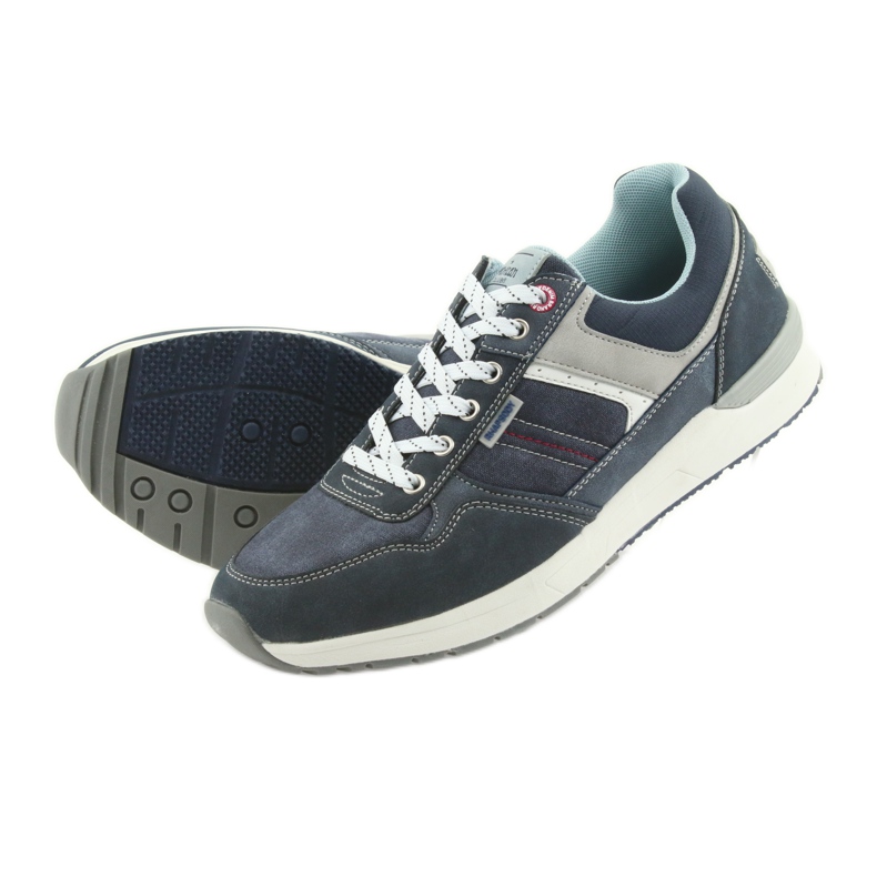American Club Pantofi sport din denim pentru bărbați ADI American RH17 gri albastru marin 4 American Club Pantofi sport din denim pentru bărbați ADI American RH17 gri albastru marin 4