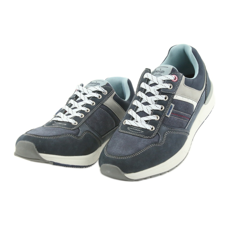 American Club Pantofi sport din denim pentru bărbați ADI American RH17 gri albastru marin 3 American Club Pantofi sport din denim pentru bărbați ADI American RH17 gri albastru marin 3