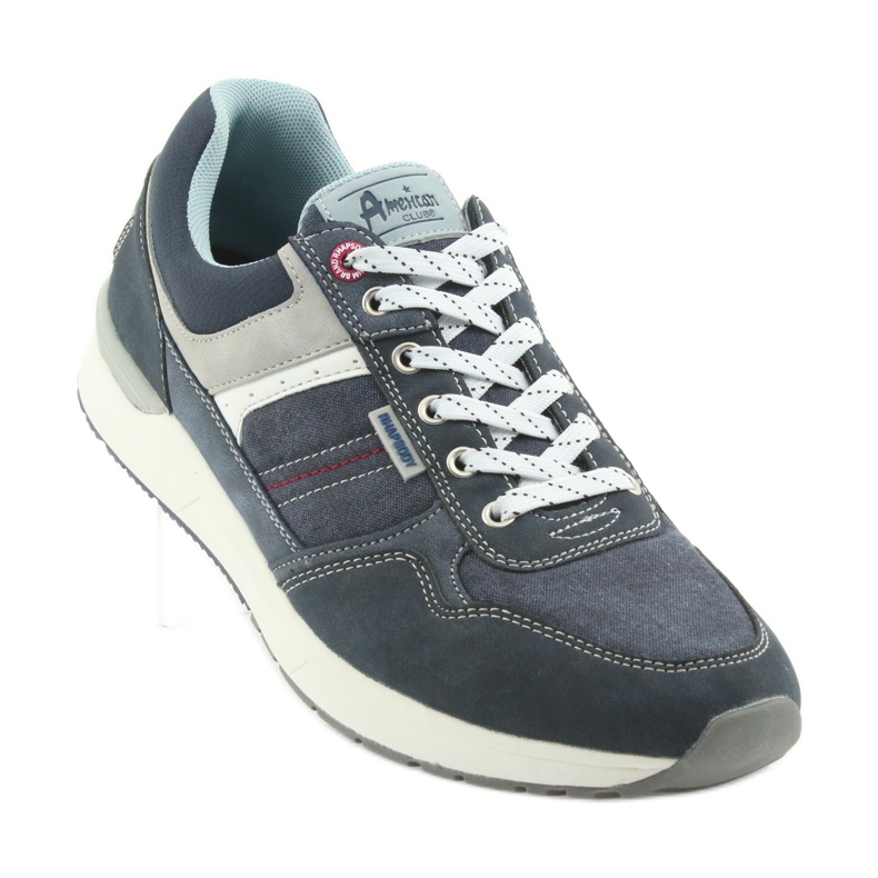 American Club Pantofi sport din denim pentru bărbați ADI American RH17 gri albastru marin 1 American Club Pantofi sport din denim pentru bărbați ADI American RH17 gri albastru marin 1