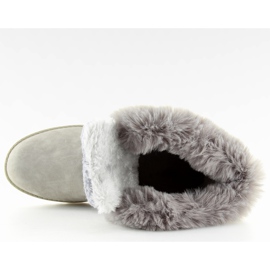 Cizme izolate din lemn gri BL137P Grey II-GAT 2