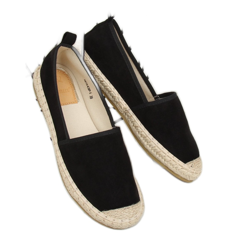 Espadrile negre pentru femei A615-ESP-1 Negre negru 2