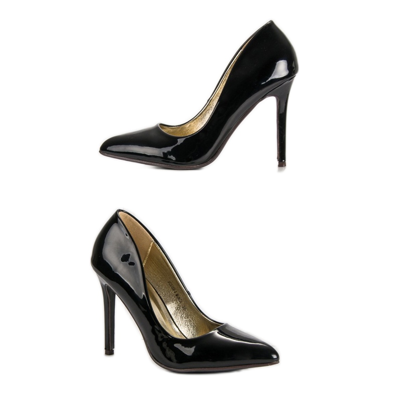 Sweet Shoes Pinii negri lăcuți negru 1