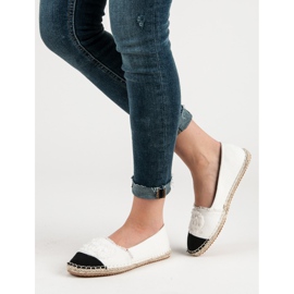 McKey Espadrile la modă alb 3