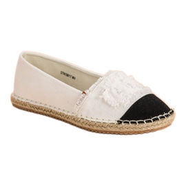 McKey Espadrile la modă alb 4