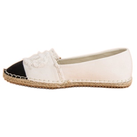 McKey Espadrile la modă alb 5