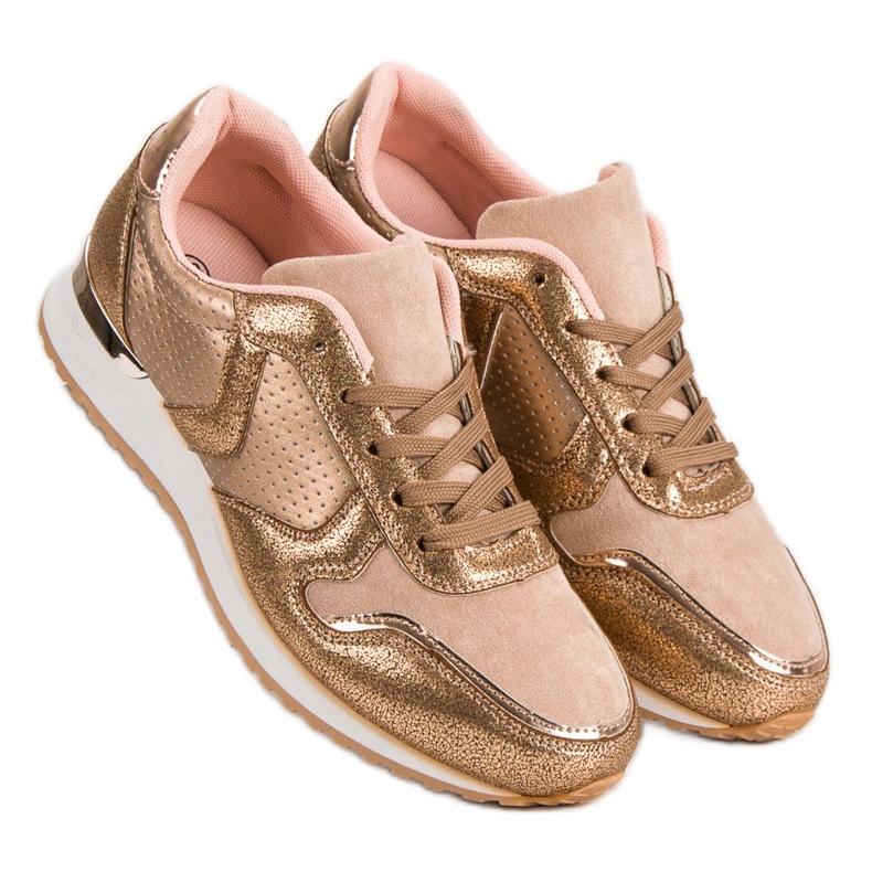 Pantofi sport casual galben 2