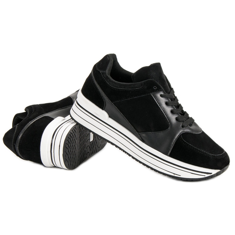 Încălțăminte sport confortabilă negru 1 Încălțăminte sport confortabilă negru 1