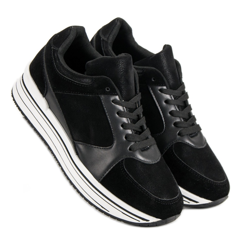 Încălțăminte sport confortabilă negru 2 Încălțăminte sport confortabilă negru 2