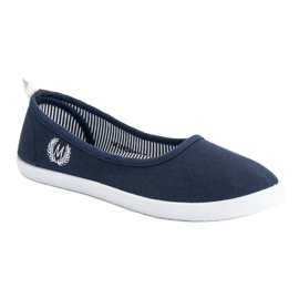 McKey Balerini textile bleumarin albastru 3