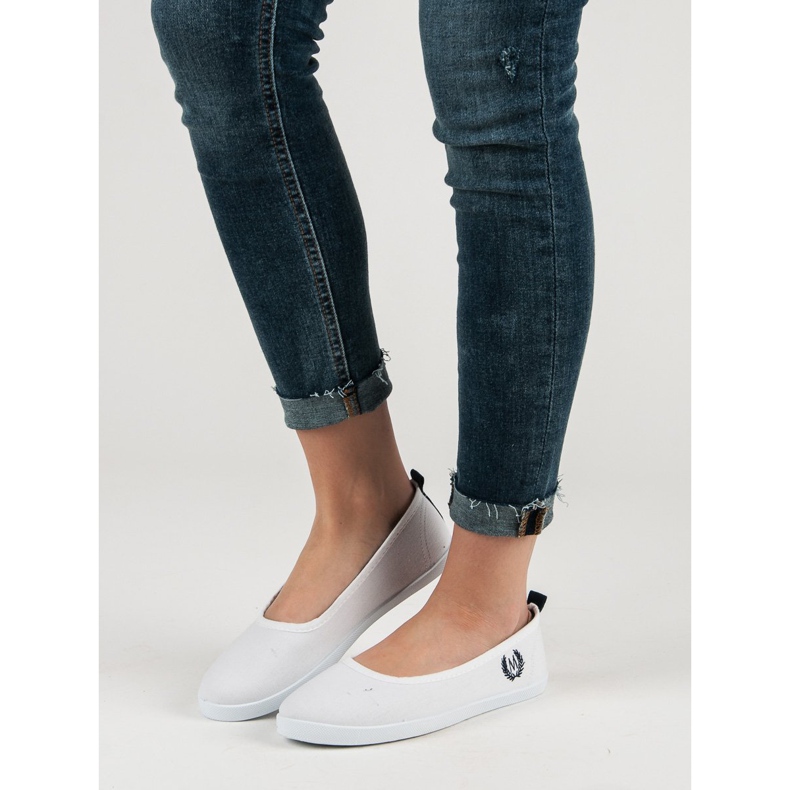 McKey Balerină textilă albă 2